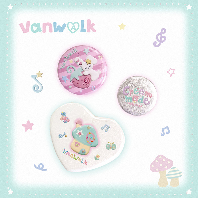 VANWALK Gulugulu Series Cute Accessories Customized Badge K705