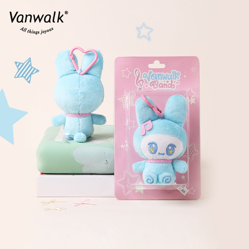 Vanwalk Happy Band Bunny Plush Bag Charm K580