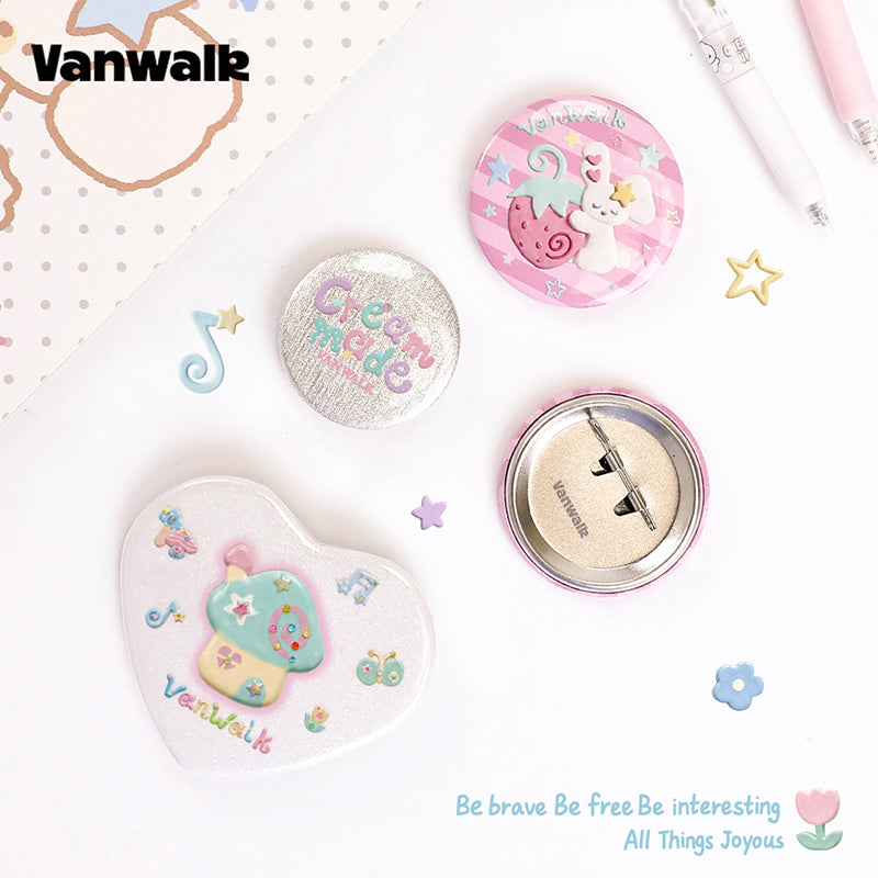 VANWALK Gulugulu Series Cute Accessories Customized Badge K705
