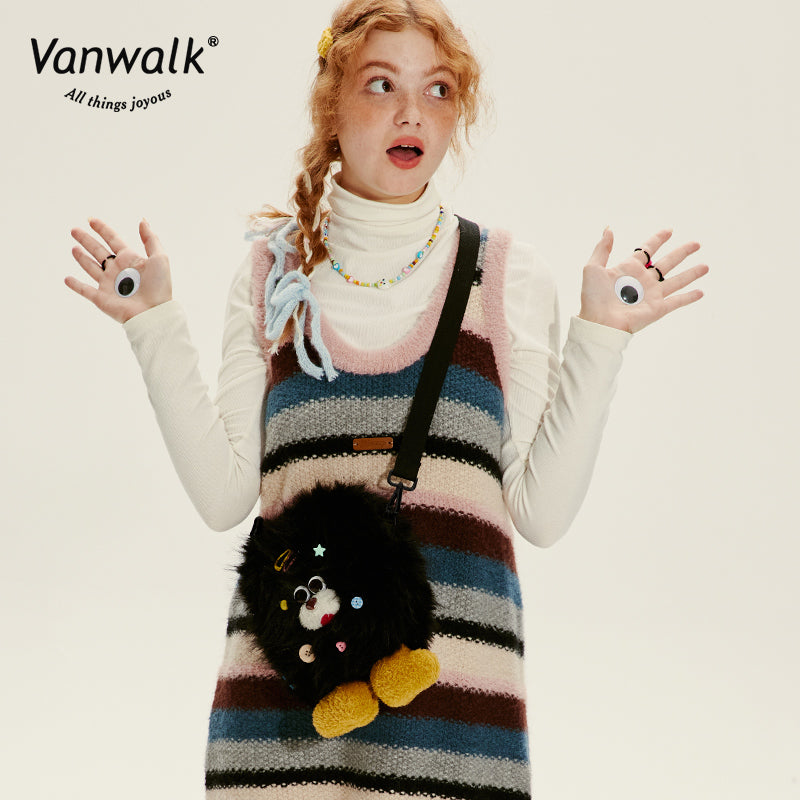 Vanwalk Fashion Mao Monster Crossbody Bag V2717