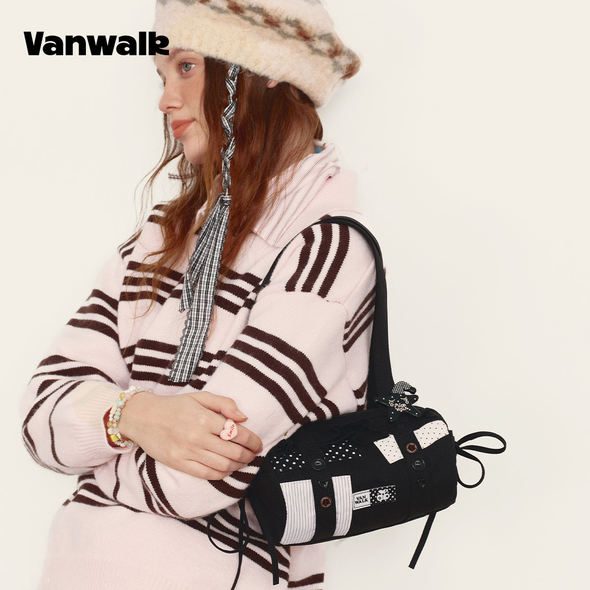 vanwalk Exquisite Maiden January Lucky Pony Series Shoulder Bag v3013
