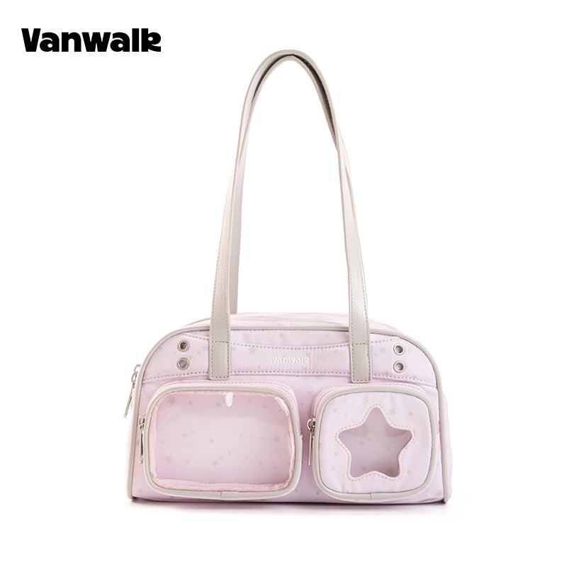 vanwalk Multi-Pocket Planner House Series Shoulder Bag v3032