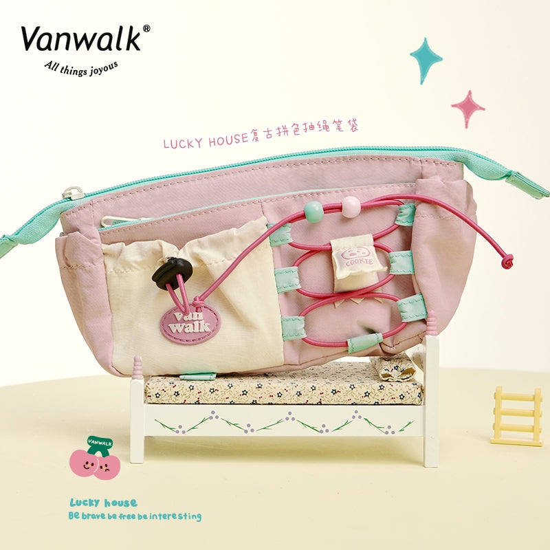 Vanwalk cute design Lucky House pencil case K433