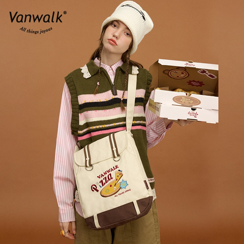 Vanwalk Lightweight Pizza Series Crossbody Bag V2859