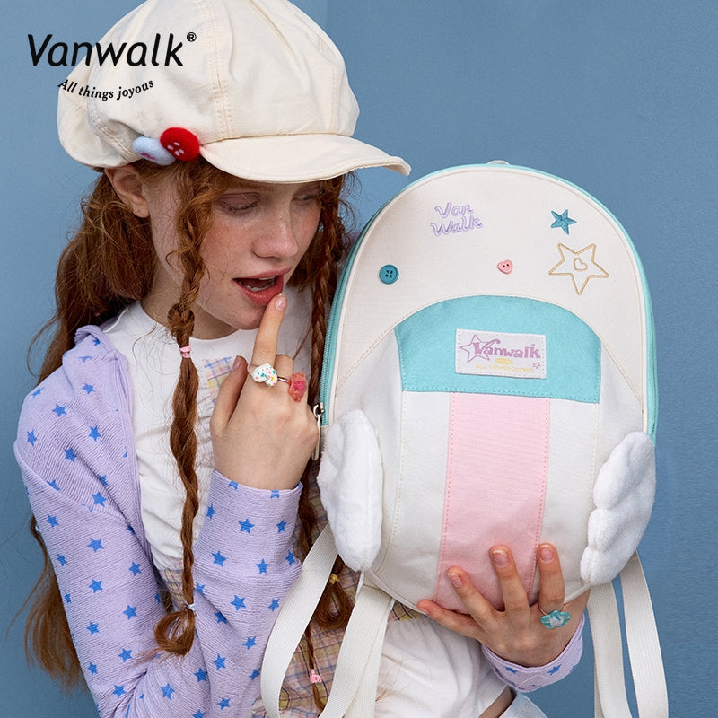 Vanwalk Fashion Streetwear Lucky Star Backpack V2880