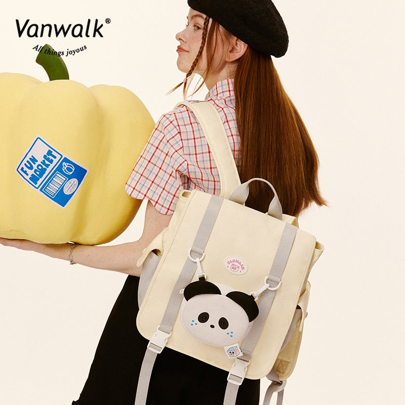 Vanwalk Multiple Pockets FUN MARKET backpack V2788