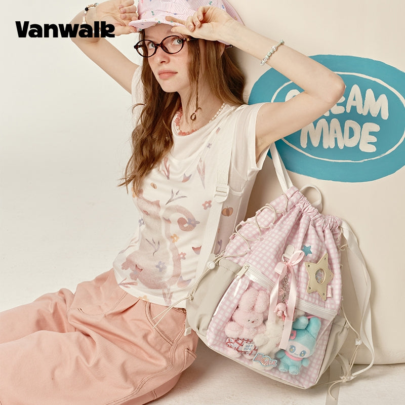 VANWALK Large Capacity Handbag Backpack V2917