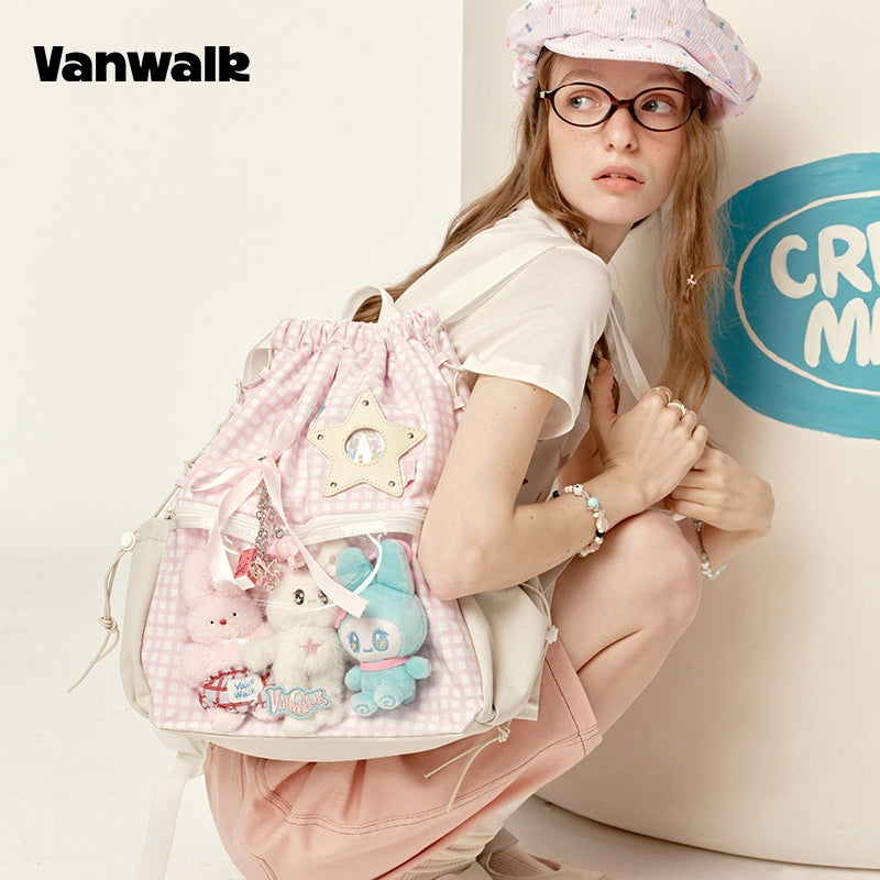 VANWALK Large Capacity Handbag Backpack V2917