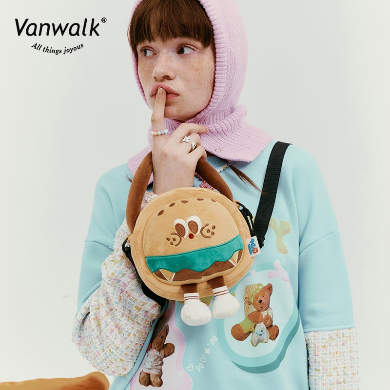 Vanwalk Water-Resistant Bread House Crossbody Bag V2530