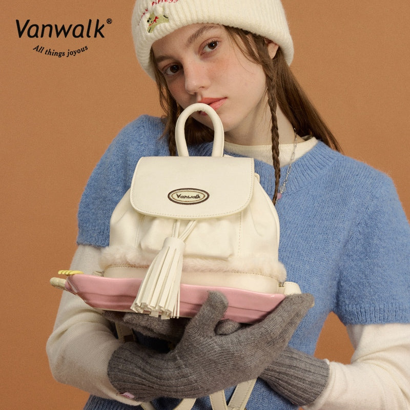 Vanwalk Fashion Pizza mini backpack V2879