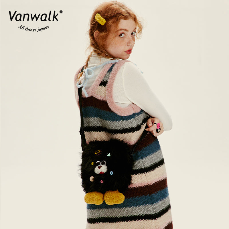 Vanwalk Fashion Mao Monster  Crossbody Bag V2717