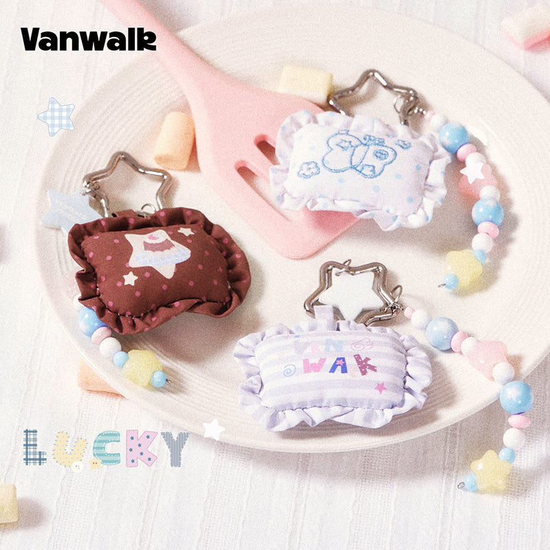 VANWALK Cocoapie Series Cute Bunny & Star Plush Keychain Bag Charm K729