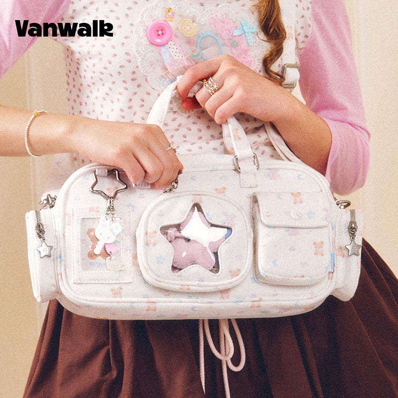 VANWALK Cocoa Pie Series Aesthetic Ita Bags Shoulder Purse Bag v3112