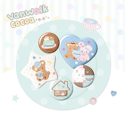 Vanwalk Cocoapie Series Cute Plush Charm & Badge K730