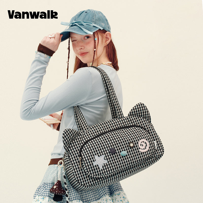 vanwalk Adorable Design Notebook House Series Shoulder Bag v3019