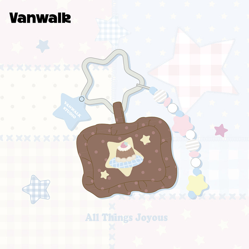 VANWALK Cocoapie Series Cute Bunny & Star Plush Keychain Bag Charm K729