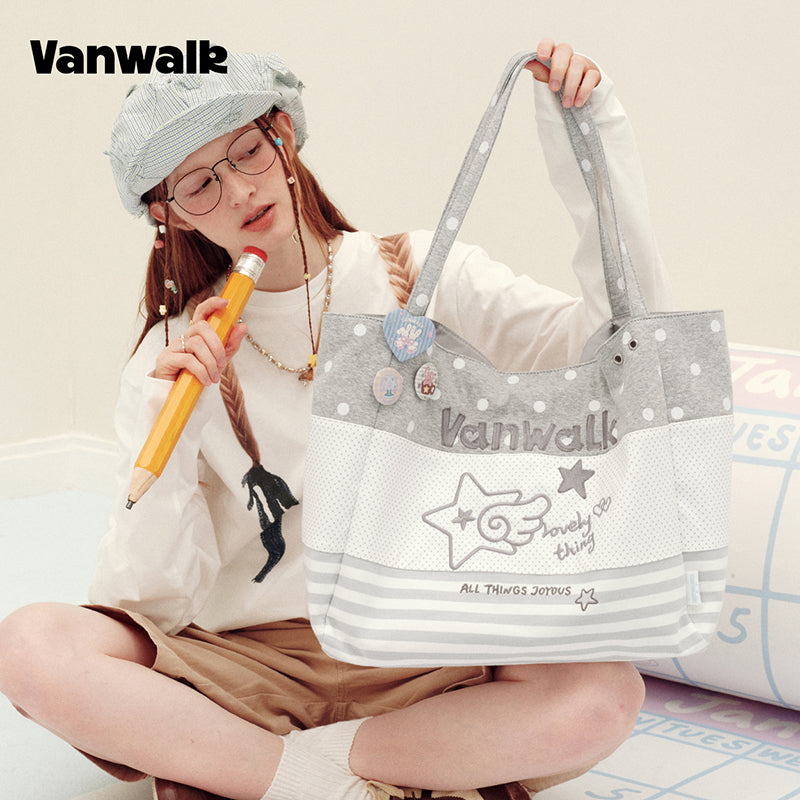 VANWALK Planner House Large Capacity Shoulder Tote Bag V3017