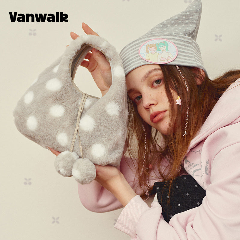 VANWALK Glutinous Rice Ball Series Double-Sided Handbag v2996