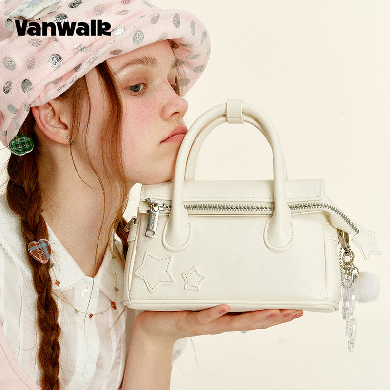 VANWALK Gulugulu Series Original Star Hollow-out Mini Shoulder Bags PU Handbag V3051