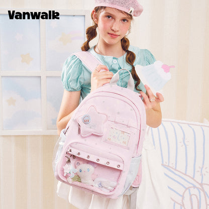 VANWALK Cocoa Pie Series Star Aesthetic Ita Bag School Backpack V3113