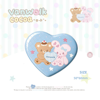 Vanwalk Cocoapie Series Cute Plush Charm & Badge K730