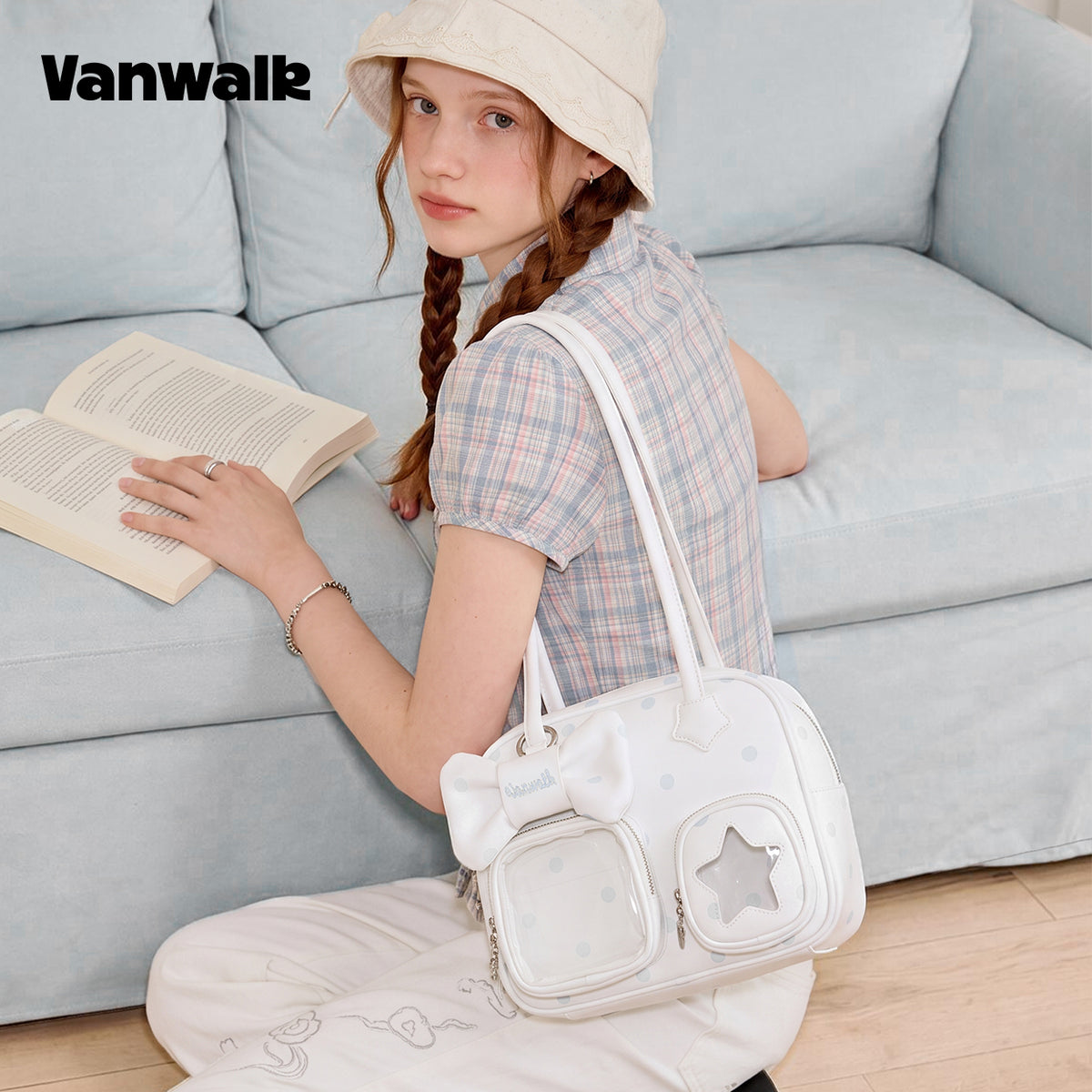 VANWALK Multi-Pockets COCOA PIE Series Original Shoulder Bags V3086