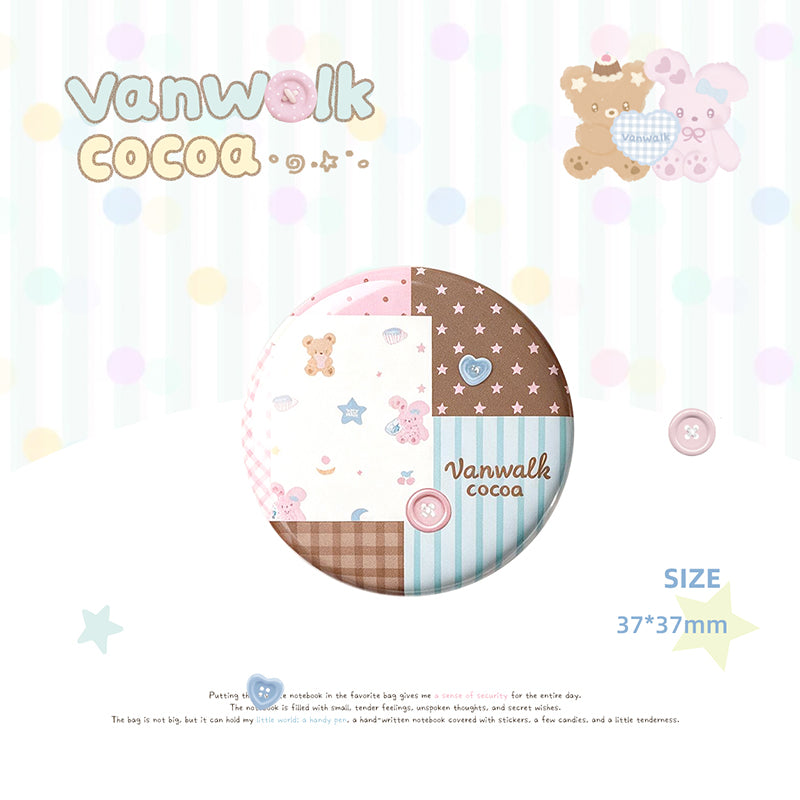 Vanwalk Cocoapie Series Cute Plush Charm & Badge K730