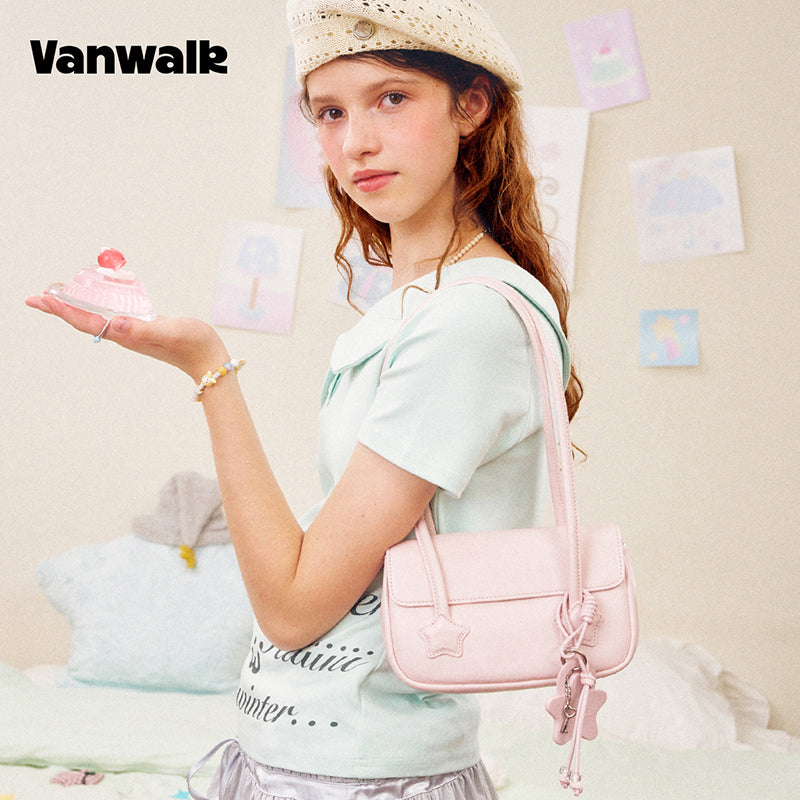 VANWALK COCOA PIE Series Original Design Shoulder Bag V3087