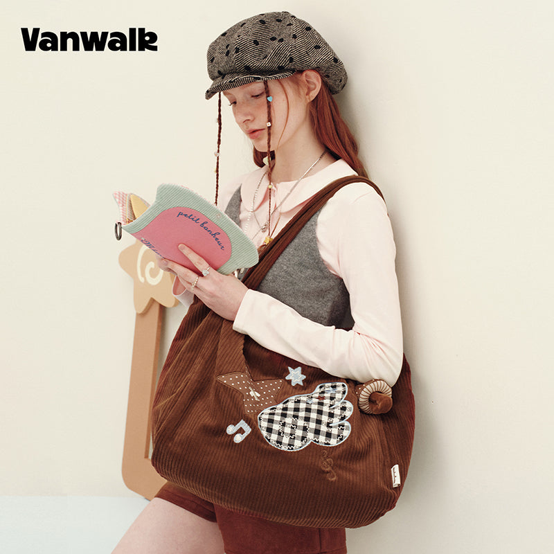 VANWALK Planner House Large Capacity Shoulder Tote Bag V3018