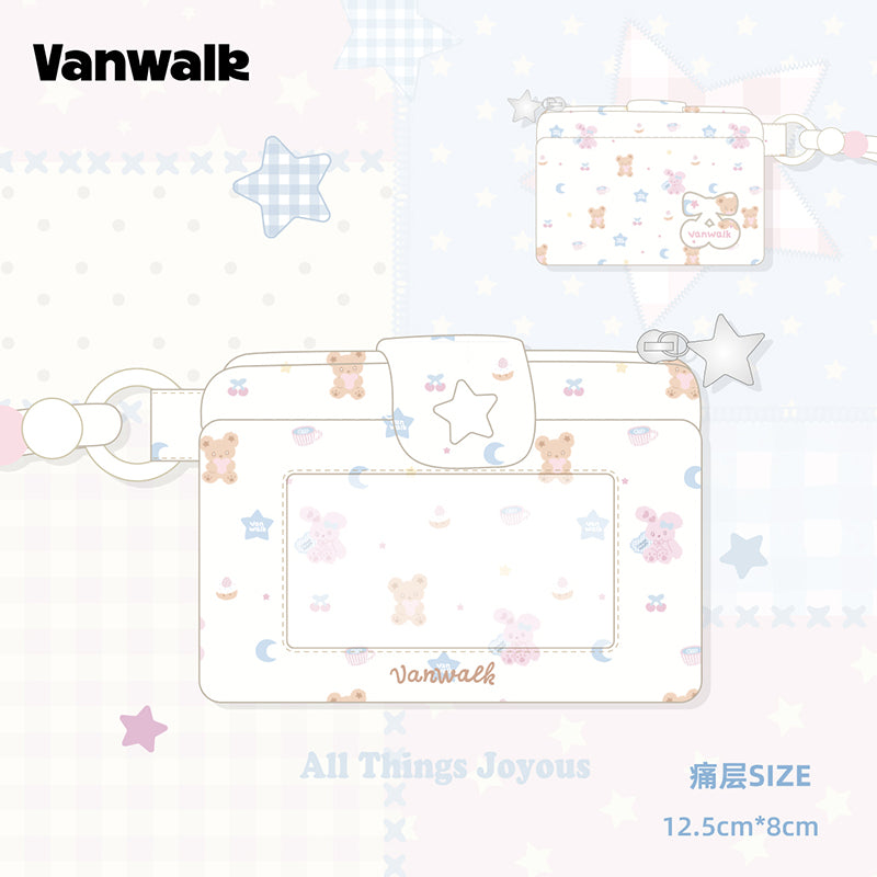 VANWALK Cocoapie Series Cute Bunny Lanyard Badge Card Holder VS125