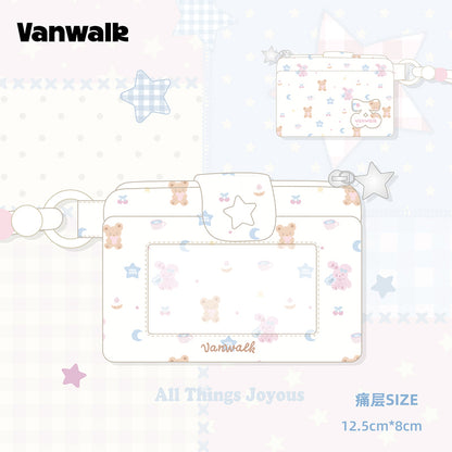 VANWALK Cocoapie Series Cute Bunny Lanyard Badge Card Holder VS125