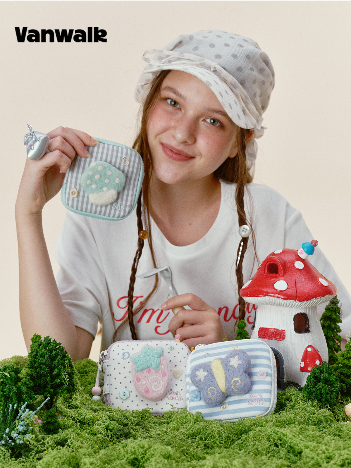 Vanwalk Gulugulu series Cute Coin purse Cosmetic Bag VS101