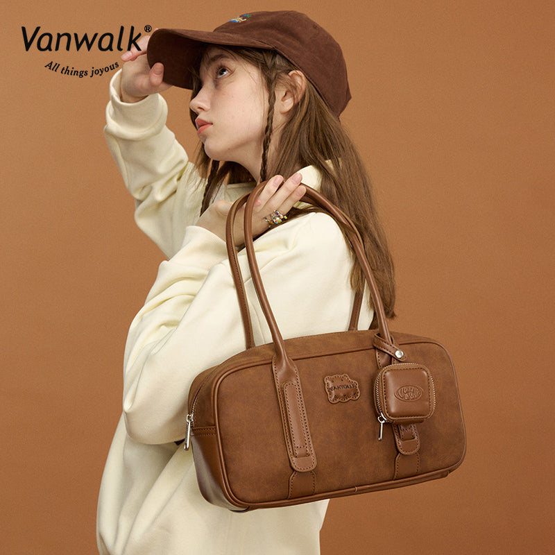 Vanwalk Water-Resistant Pizza Series shoulder bag V2878