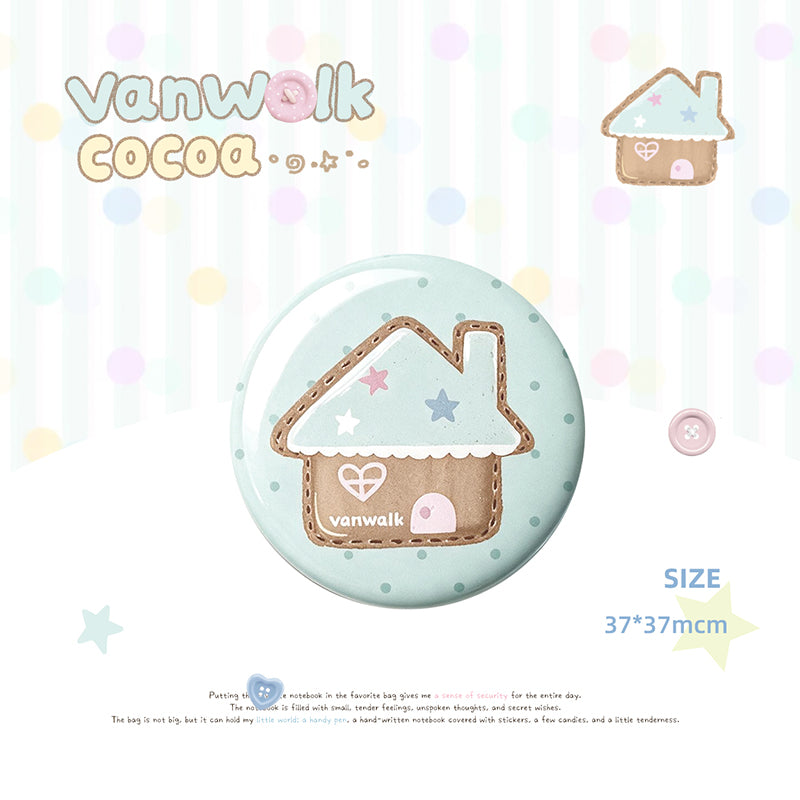 Vanwalk Cocoapie Series Cute Plush Charm & Badge K730