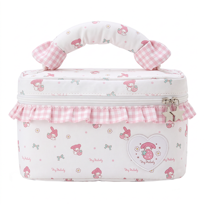 Vanwalk Sanrio Series Cute Gingham Cosmetic Pouch Bow Makeup Bag VS109