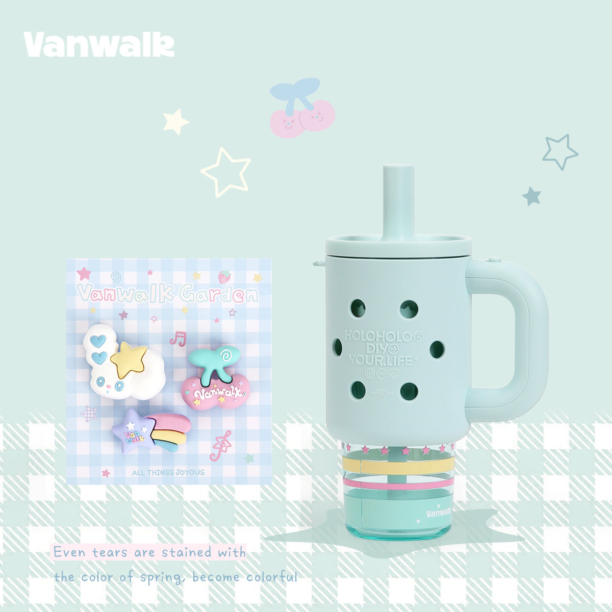 Vanwalk Cocoapie Series Cute 800ml Water Bottle k714