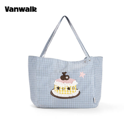 VANWALK Planner House Large Capacity Shoulder Tote Bag V3018