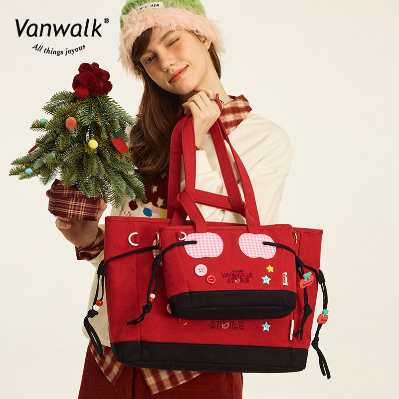 Vanwalk Water-Resistant Christmas Shoulder Bag V2868