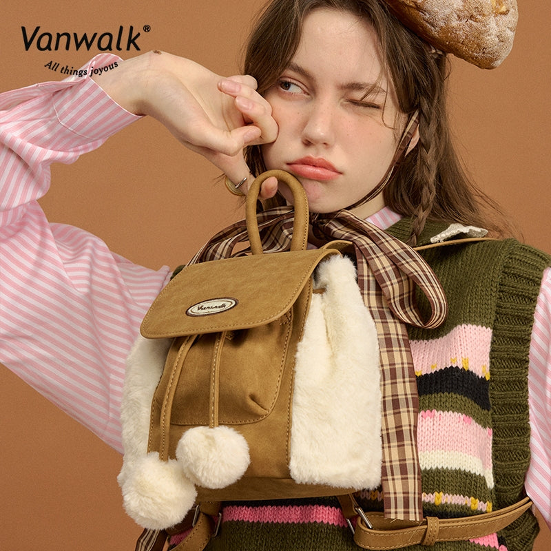 Vanwalk Fashion Pizza mini backpack V2879