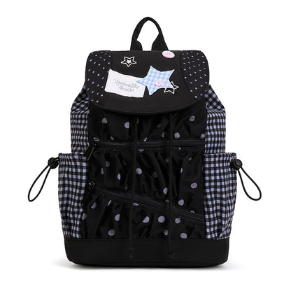 VANWALK Star Detail Cute  Student Backpack V2997