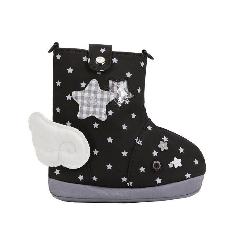 Vanwalk Cocoapie Series Cute Boot-Shaped Plush Crossbody Bag VS122
